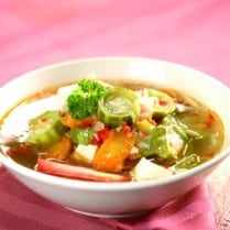 cara membuat sayur oyong, resep bikin sayur oyong, sayur oyong bening sedap