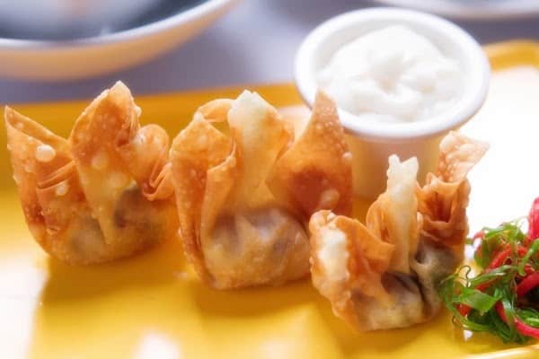 Cara Membuat Pangsit Goreng Mayonaise Isi Udang Enak