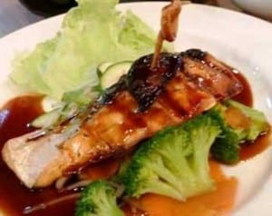 Ikan salmon saus tiram