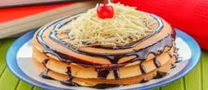 Pancake cokelat keju enak