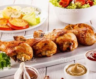 Ayam Panggang Dengan Sayuran