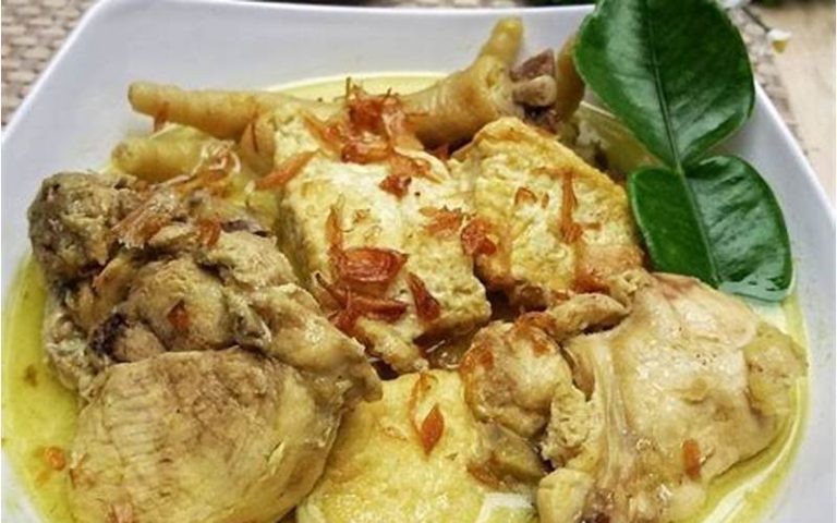Resep Opor Ayam Tahu Bumbu Kuning