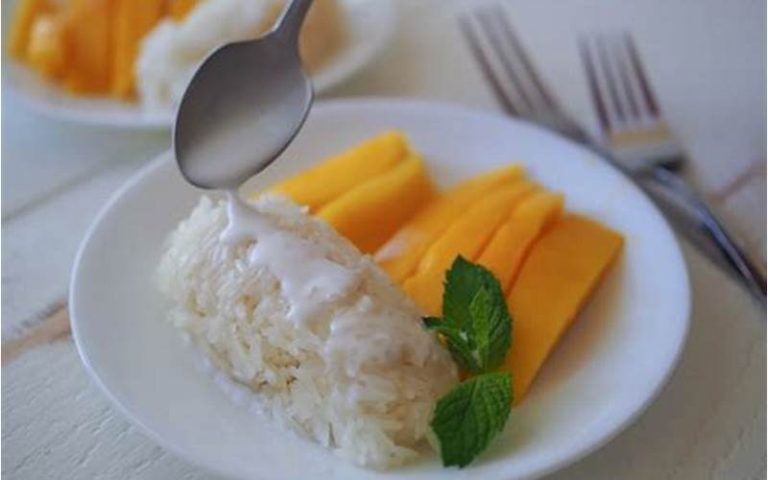 Resep Fla Mango Sticky Rice