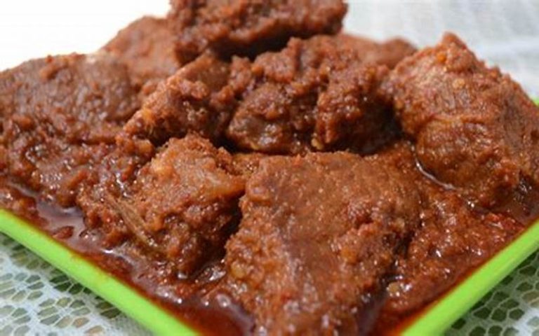 Resep Rendang Bumbu Bamboe
