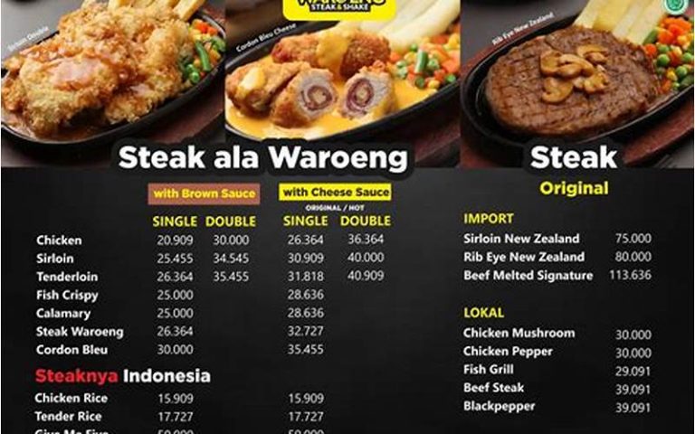 Menu Waroeng Steak Terbaru: Nikmatnya Daging Panggang dalam Gaya Baru