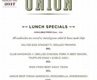 Gambar Union Central Park Menu