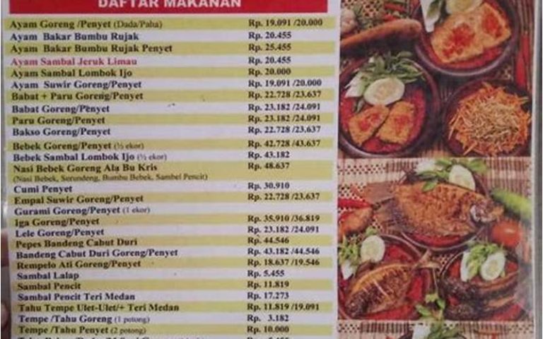 Warung Bu Kris Kelapa Gading: The Perfect Blend of Flavor and Tradition