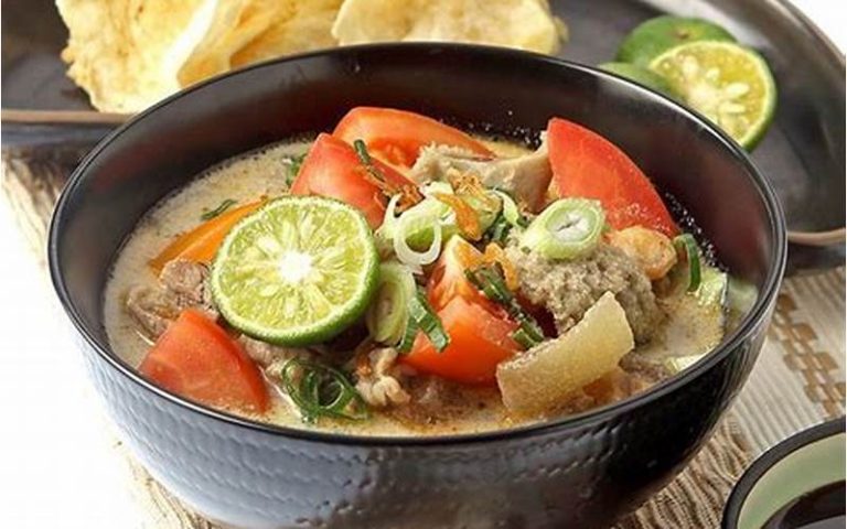 Resep Soto Daging Santan Sederhana