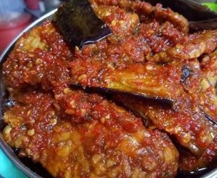 Pecel Terong Bumbu Kacang