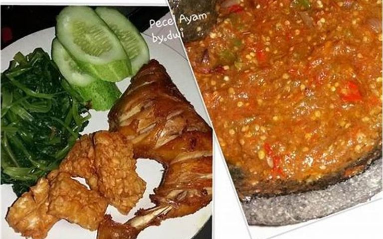 Resep Sambal Pecel Ayam Kaki Lima