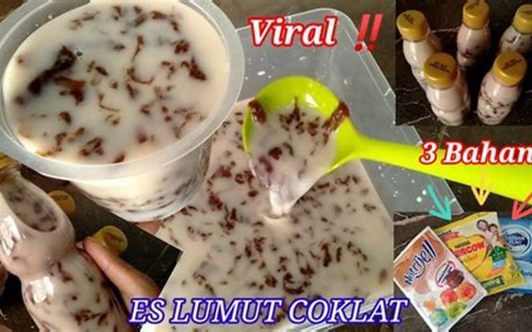 Resep Es Lumut Nutrijel Coklat