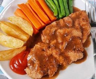 Gambar Saus Steak Ayam Sederhana