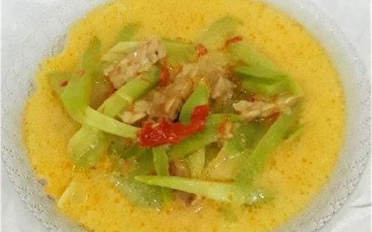 resep labu siam santan tempe