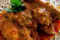Cara Penyajian Ayam Rendang Medan